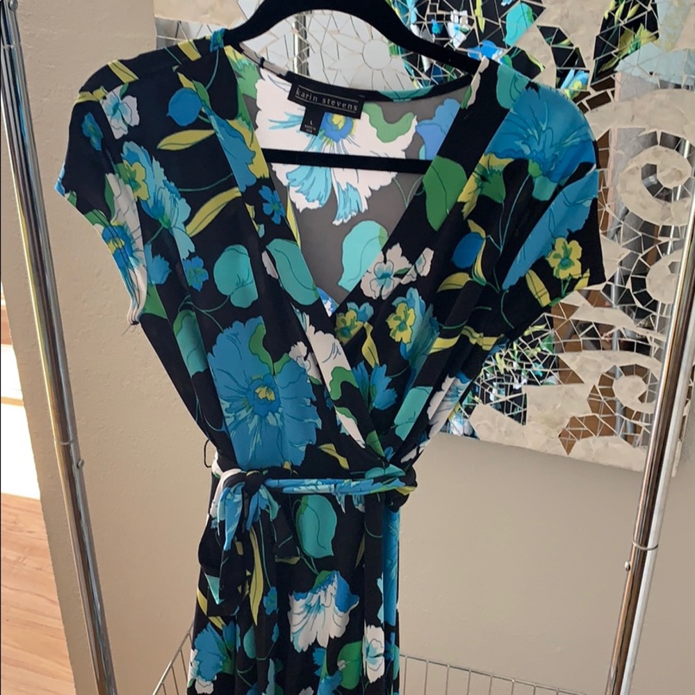 Long Floral Karin Stevens Dress